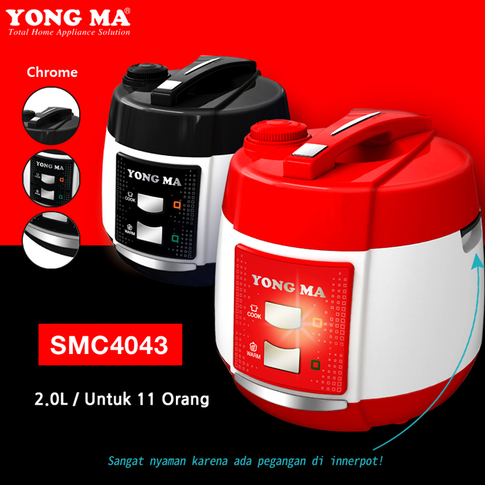 Yong Ma MagicCom Rice Cooker 2L - SMC4043 | SMC-4043 Merah